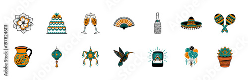 Festive Celebration Folk Art Graphic Kit