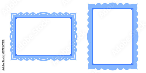 Border set trendy and lace cute kawaii with frame valentine vector. Template romantic vintage and picture ribbon memo with children simple sign. Scrapbook border heart and signboard lace pink