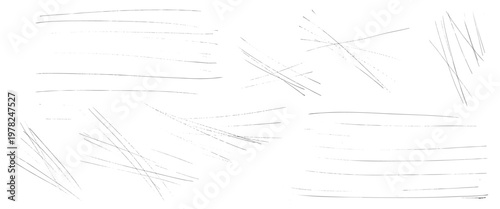 Grunge chaotic lines. Ice handmade ruined. Straight stripes for distress chaos and gritty messy. Underline, random stripe for background noise. Grunge paper rough abstract elements. Vector texture.