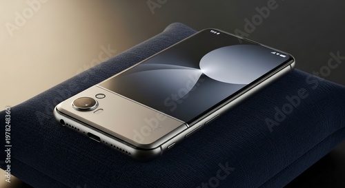 Sleek smartphone design with modern technology features.
