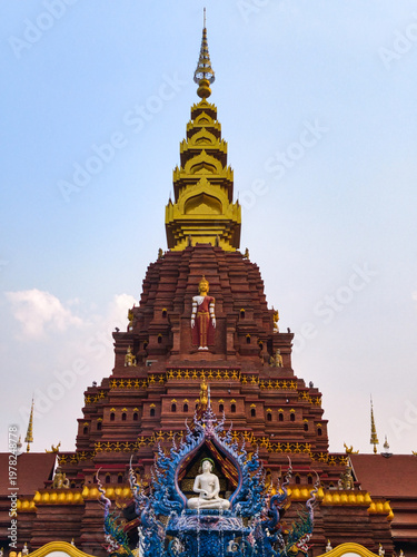 The most famous pagoda of temple in Xishuangbanna, Yunnan, China