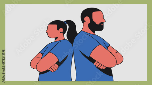 Heartwarming fathers day illustration father and daughter bonding with love