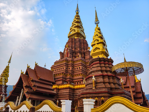The most famous pagoda of temple in Xishuangbanna, Yunnan, China