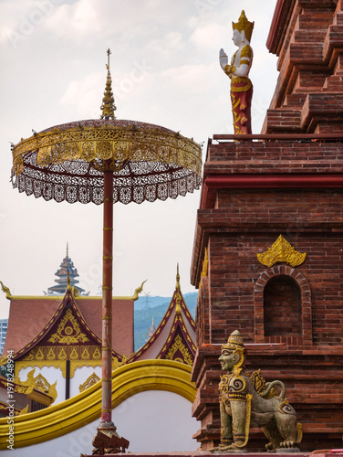 The most famous pagoda of temple in Xishuangbanna, Yunnan, China
