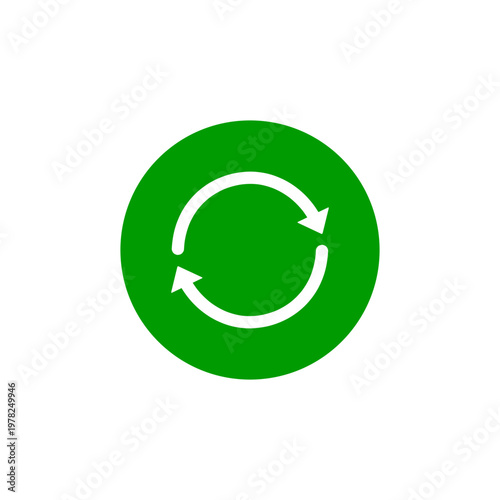 サークル矢印ボタンアイコン – 更新・リフレッシュ・同期・ループ