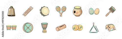 Traditional Folk Percussion Musical Instrument Set
