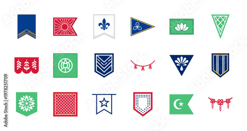 Festive Celebration Flags and Pennants Set