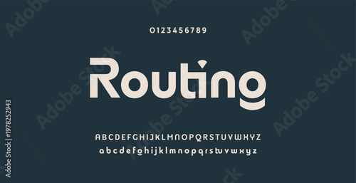 Abstract modern urban alphabet fonts. Typography sport, technology, fashion, digital, future creative logo font. vector illustration