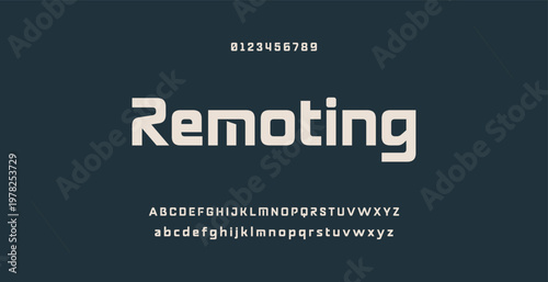 Abstract modern urban alphabet fonts. Typography sport, technology, fashion, digital, future creative logo font. vector illustration