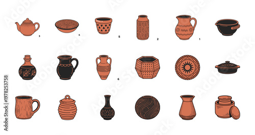 Rustic Pottery and Ceramic Vessel Kit