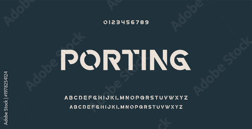 Abstract modern urban alphabet fonts. Typography sport, technology, fashion, digital, future creative logo font. vector illustration