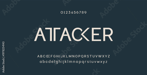 Abstract modern urban alphabet fonts. Typography sport, technology, fashion, digital, future creative logo font. vector illustration