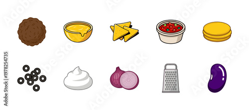 Mexican Snack and Nacho Ingredient Asset Sheet