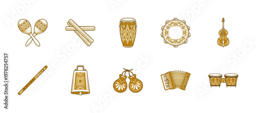 Ornate Folk Music Instrument Asset Sheet