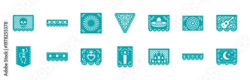 Mexican Papel Picado Decorative Asset Sheet