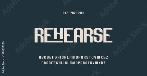 Abstract modern urban alphabet fonts. Typography sport, technology, fashion, digital, future creative logo font. vector illustration