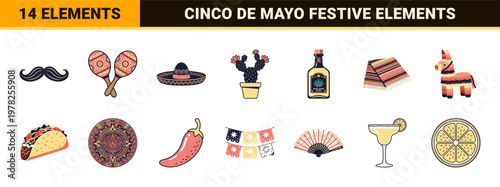 Cinco de Mayo Festive Symbol Asset Sheet