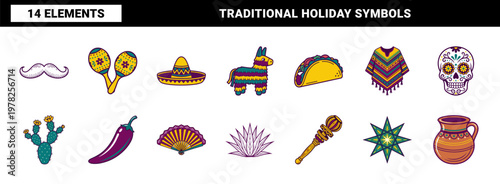 Mexican Fiesta Holiday Celebration Assets