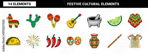 Cinco de Mayo Mexican Festive Asset Sheet