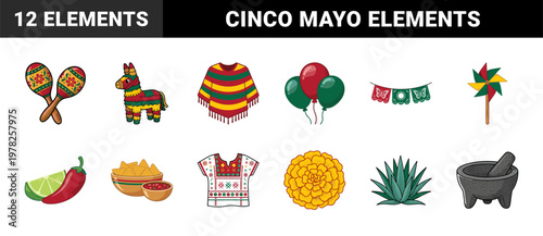 Cinco de Mayo Mexican Celebration Asset Sheet