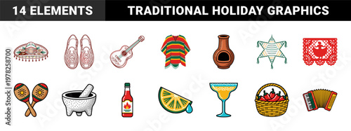 Mexican Holiday Celebration Asset Sheet