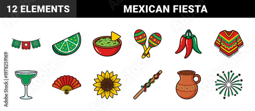 Cinco de Mayo Festive Vector Elements