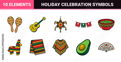 Mexican Fiesta Holiday Celebration Assets