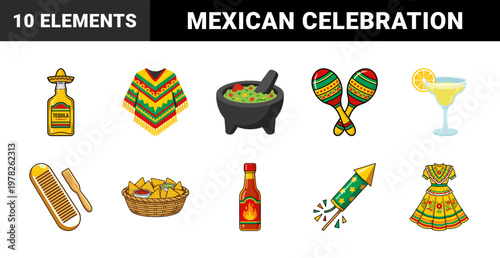 Cinco de Mayo Cultural Festival Graphic Set
