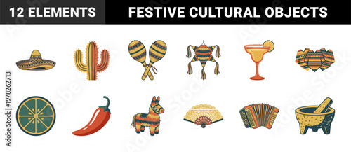 Cinco de Mayo Celebration Cultural Graphics