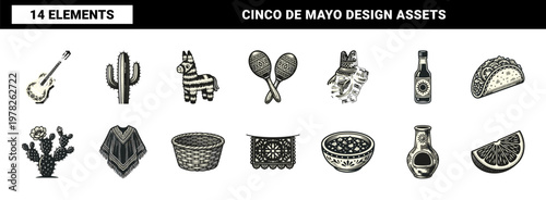 Mexican Folk Art Celebration Asset Sheet
