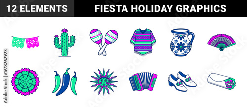 Cinco de Mayo Festive Vector Asset Sheet