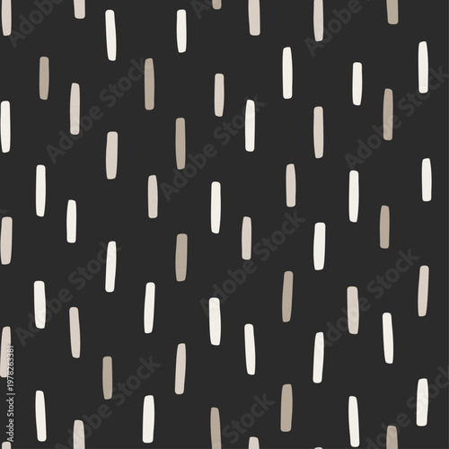 Minimal dash pattern seamless modern abstract lines on dark background