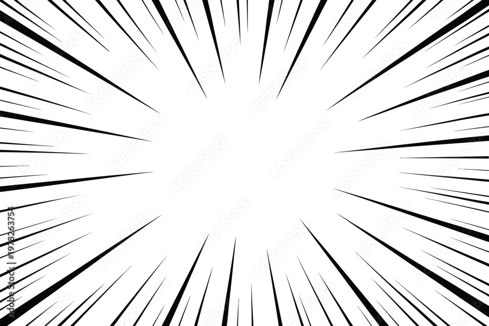 Naklejka premium Abstract black and white vector background featuring a 3d fractal pattern and an exploding star design with bright light and broken glass textures
