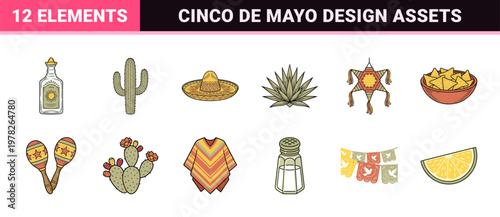 Cinco de Mayo Cultural Celebration Asset Sheet