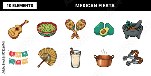 Mexican Fiesta Cultural Celebration Asset Set