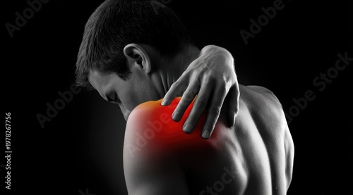 Shoulder Pain - Man Suffering from Injury.