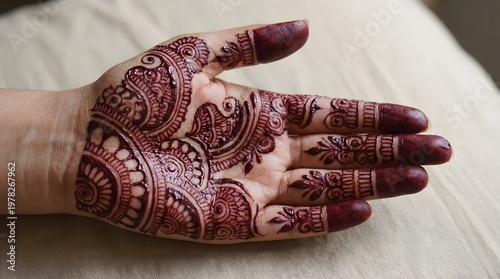 Beautifull Mehndi Pattern in hand, made by Ai