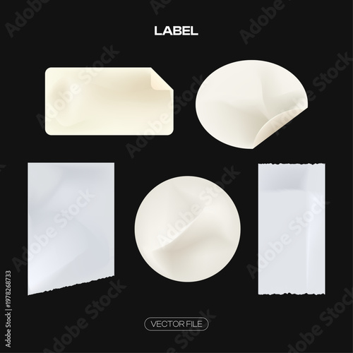set of blank labels