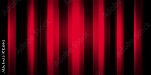 Abstract a dramatic red and black stripe pattern that can be used for wallpaper or design and graphic resources. A bold, vertical stripe motif fills the frame with high contrast. 
