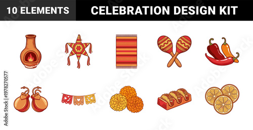 Mexican Festival Decoration Graphic Sheet