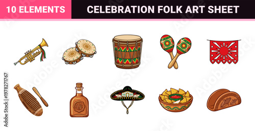 Mexican Fiesta Celebration Asset Sheet