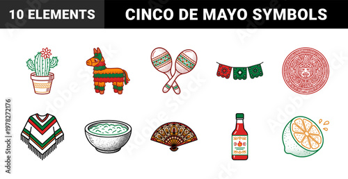 Mexican Holiday Celebration Graphic Set