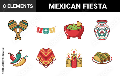 Cinco de Mayo Festive Vector Elements