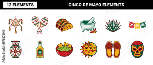 Mexican Fiesta Folk Art Element Kit