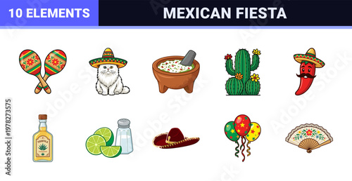 Mexican Fiesta Cinco de Mayo Graphic Elements