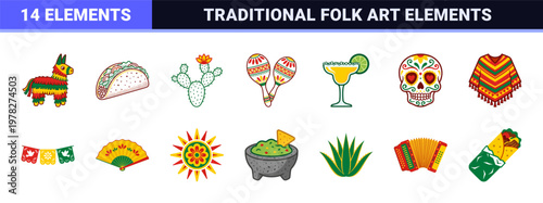 Cinco de Mayo Celebration Graphics Set