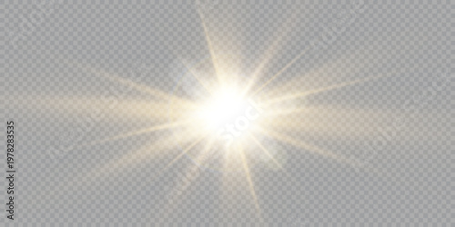 Sunlight light effect vector lens flare transparent special