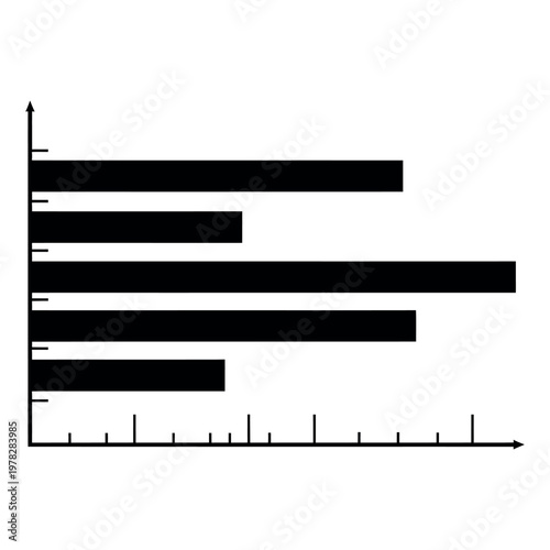 Horizontal bar chart comparing five different data categories visually