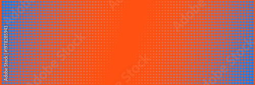 Orange and Blue Halftone Dot Pattern Background for Retro Comic Book Design