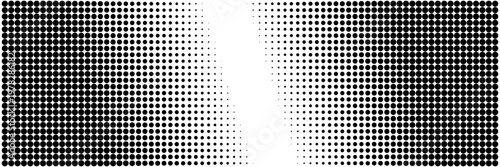 Black and White Halftone Dot Gradient Texture for Retro Screen Print Effect